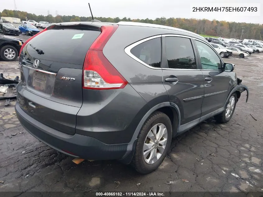 2014 Honda Cr-V Ex-L VIN: 2HKRM4H75EH607493 Lot: 40865182