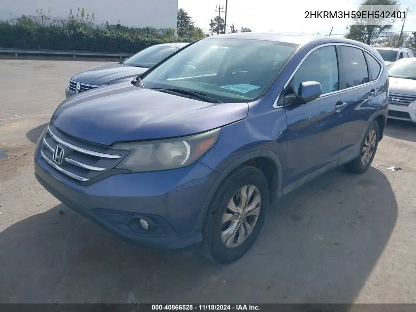 2014 Honda Cr-V Ex VIN: 2HKRM3H59EH542401 Lot: 40866528