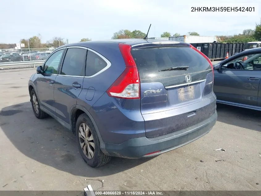 2014 Honda Cr-V Ex VIN: 2HKRM3H59EH542401 Lot: 40866528