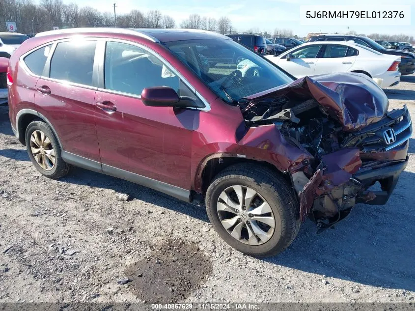 2014 Honda Cr-V Ex-L VIN: 5J6RM4H79EL012376 Lot: 40867629