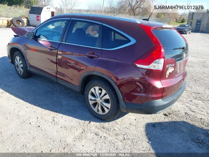 2014 Honda Cr-V Ex-L VIN: 5J6RM4H79EL012376 Lot: 40867629