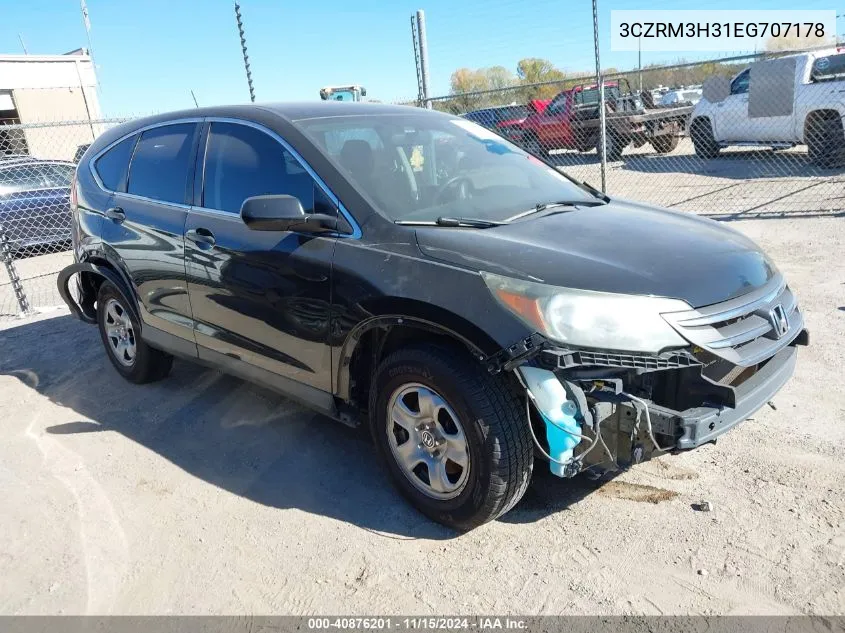 2014 Honda Cr-V Lx VIN: 3CZRM3H31EG707178 Lot: 40876201