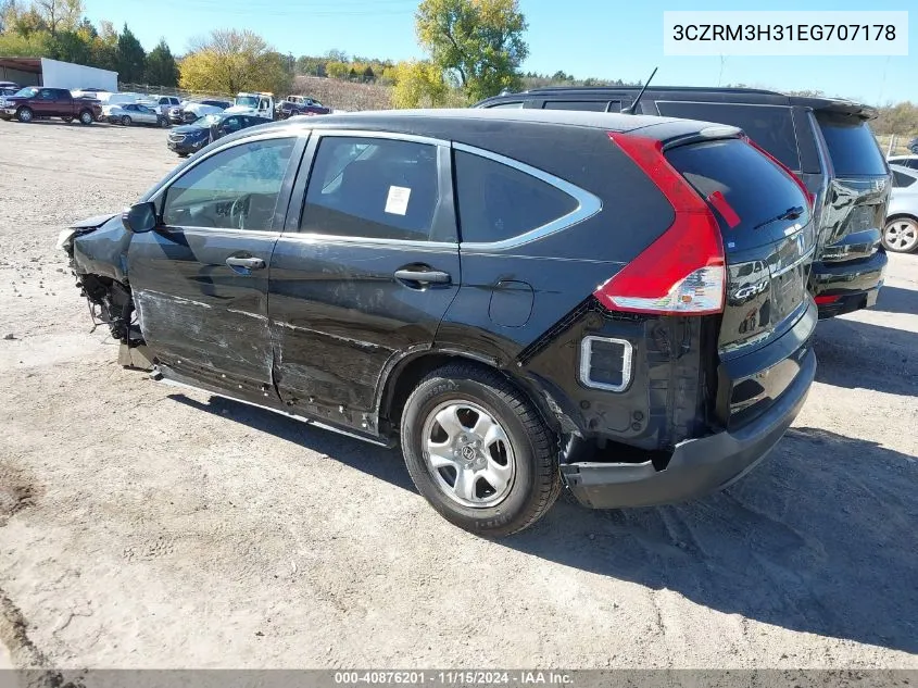 2014 Honda Cr-V Lx VIN: 3CZRM3H31EG707178 Lot: 40876201