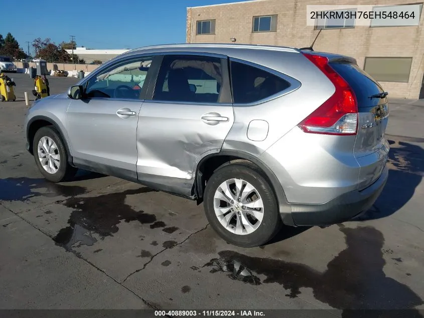 2014 Honda Cr-V Ex-L VIN: 2HKRM3H76EH548464 Lot: 40889003