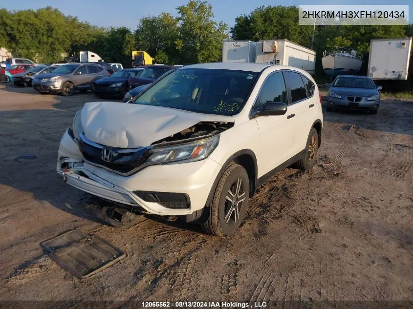 2015 Honda Cr-V VIN: 2HKRM4H3XFH120434 Lot: 12065562