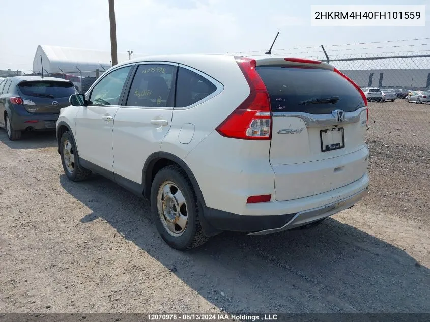 2015 Honda Cr-V VIN: 2HKRM4H40FH101559 Lot: 12070978