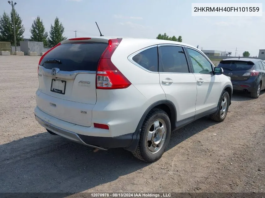 2015 Honda Cr-V VIN: 2HKRM4H40FH101559 Lot: 12070978