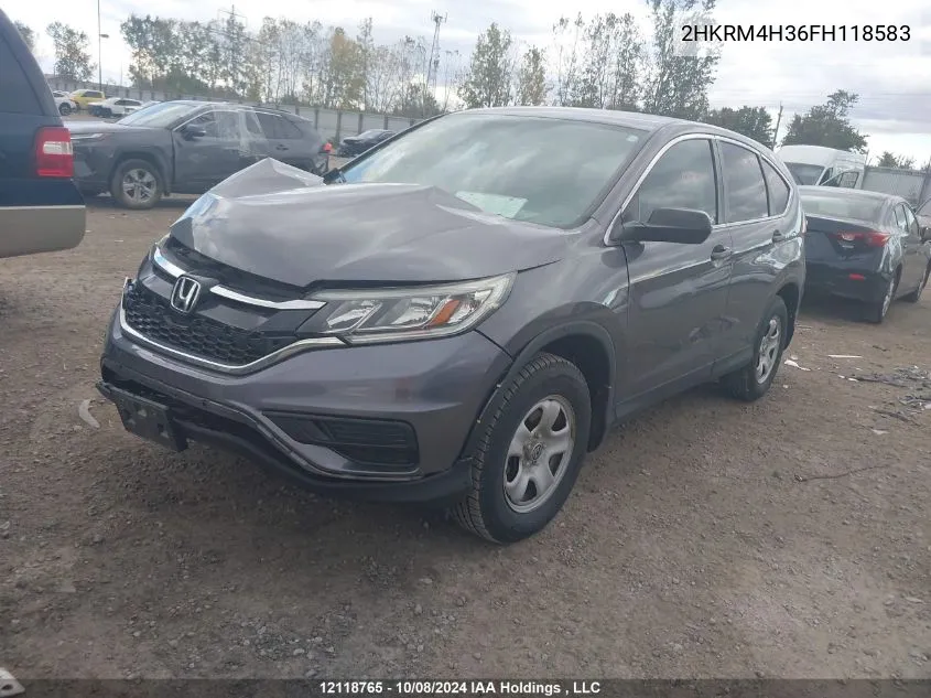 2015 Honda Cr-V VIN: 2HKRM4H36FH118583 Lot: 12118765