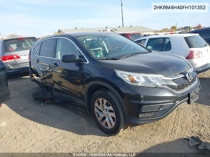 2015 Honda Cr-V VIN: 2HKRM4H40FH101352 Lot: 12133520