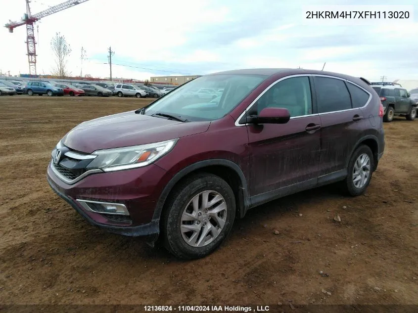 2015 Honda Cr-V VIN: 2HKRM4H7XFH113020 Lot: 12136824