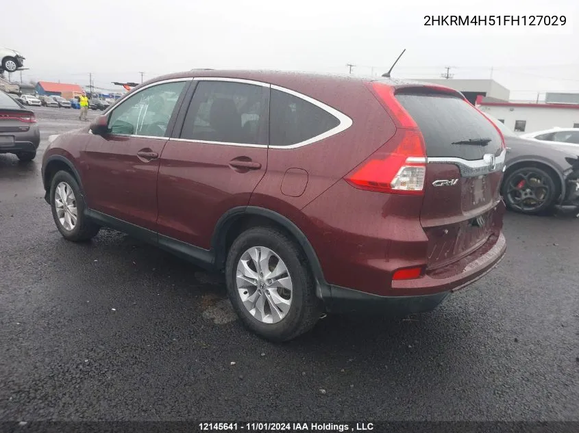 2015 Honda Cr-V VIN: 2HKRM4H51FH127029 Lot: 12145641