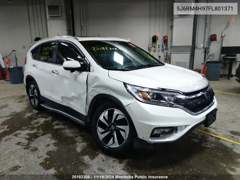 2015 Honda Cr-V Touring VIN: 5J6RM4H97FL801371 Lot: 20182308