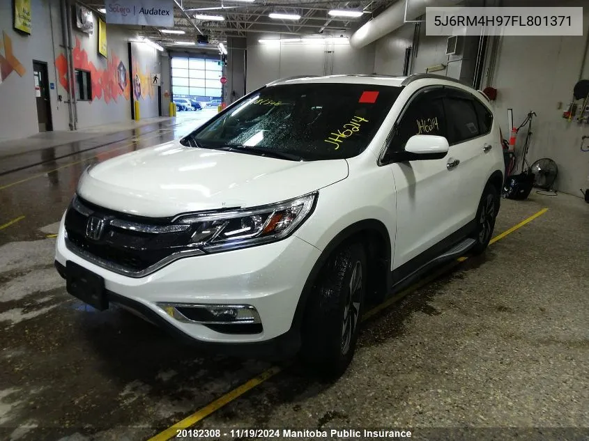 2015 Honda Cr-V Touring VIN: 5J6RM4H97FL801371 Lot: 20182308