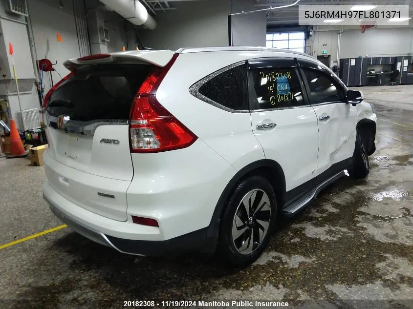 2015 Honda Cr-V Touring VIN: 5J6RM4H97FL801371 Lot: 20182308