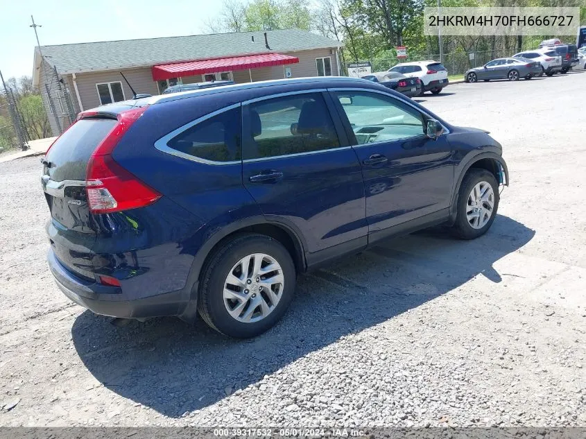 2HKRM4H70FH666727 2015 Honda Cr-V Ex-L