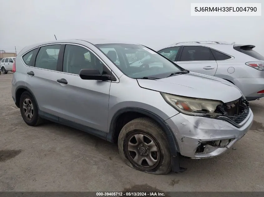 5J6RM4H33FL004790 2015 Honda Cr-V Lx