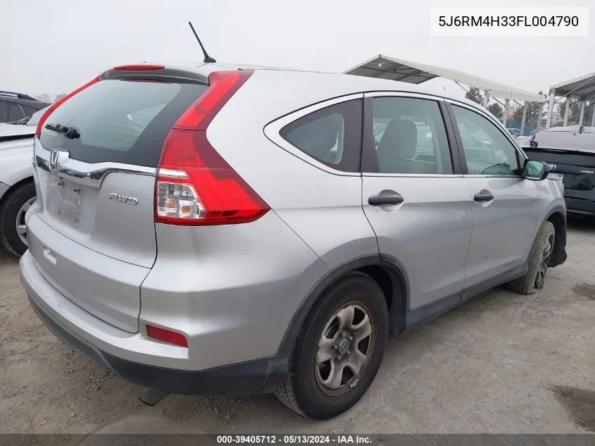 5J6RM4H33FL004790 2015 Honda Cr-V Lx