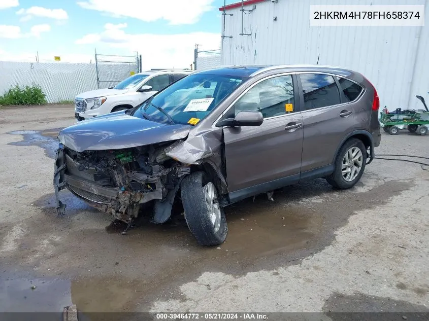 2HKRM4H78FH658374 2015 Honda Cr-V Ex-L