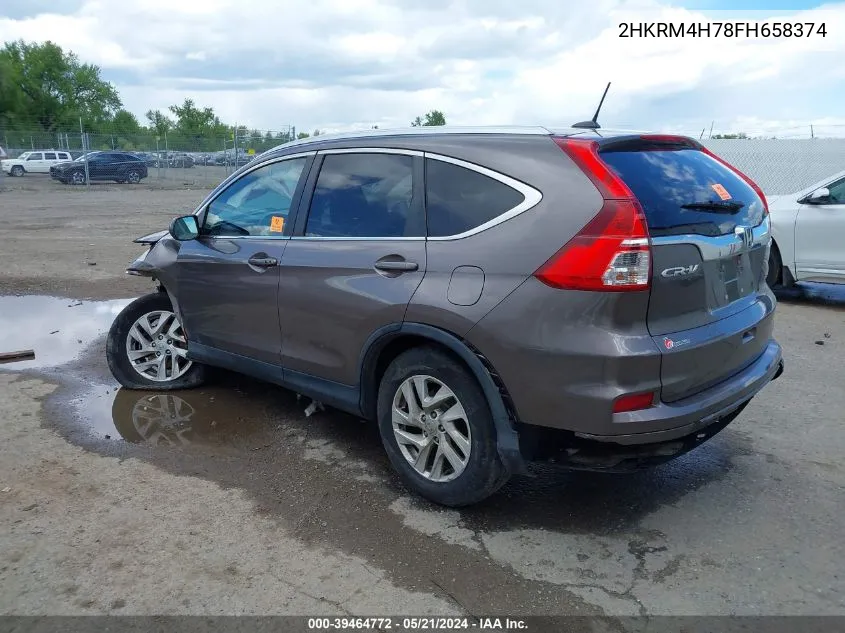 2015 Honda Cr-V Ex-L VIN: 2HKRM4H78FH658374 Lot: 39464772