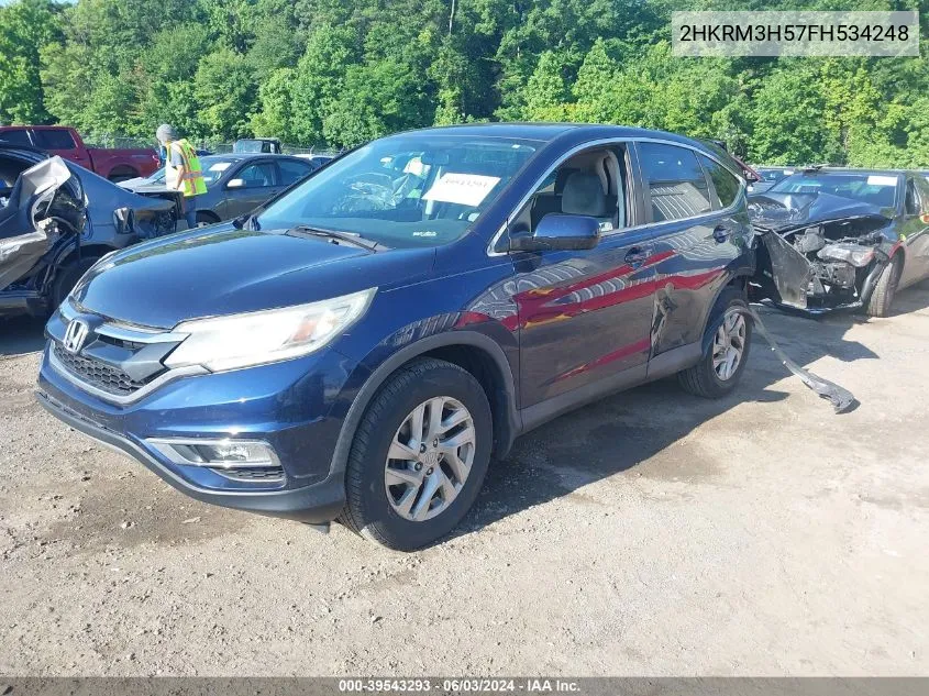 2015 Honda Cr-V Ex VIN: 2HKRM3H57FH534248 Lot: 39543293