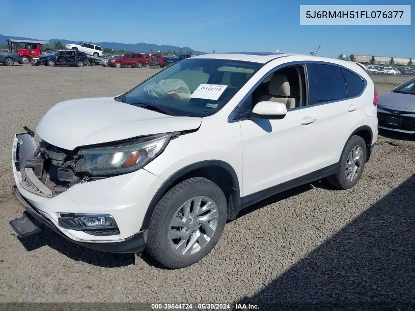 2015 Honda Cr-V Ex VIN: 5J6RM4H51FL076377 Lot: 39544724