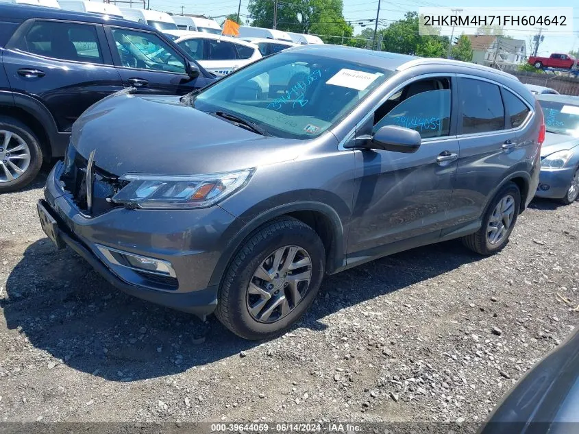 2015 Honda Cr-V Ex-L VIN: 2HKRM4H71FH604642 Lot: 39644059