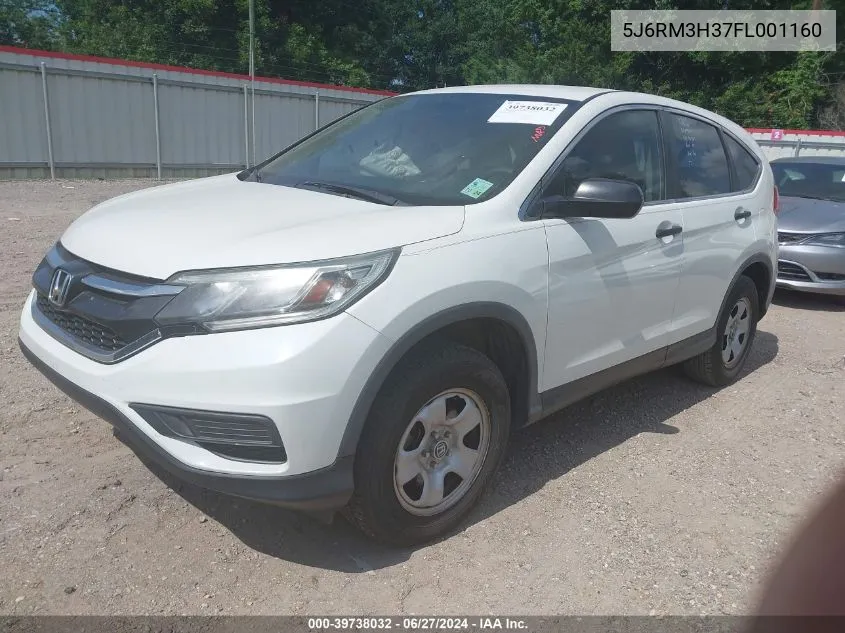 5J6RM3H37FL001160 2015 Honda Cr-V Lx