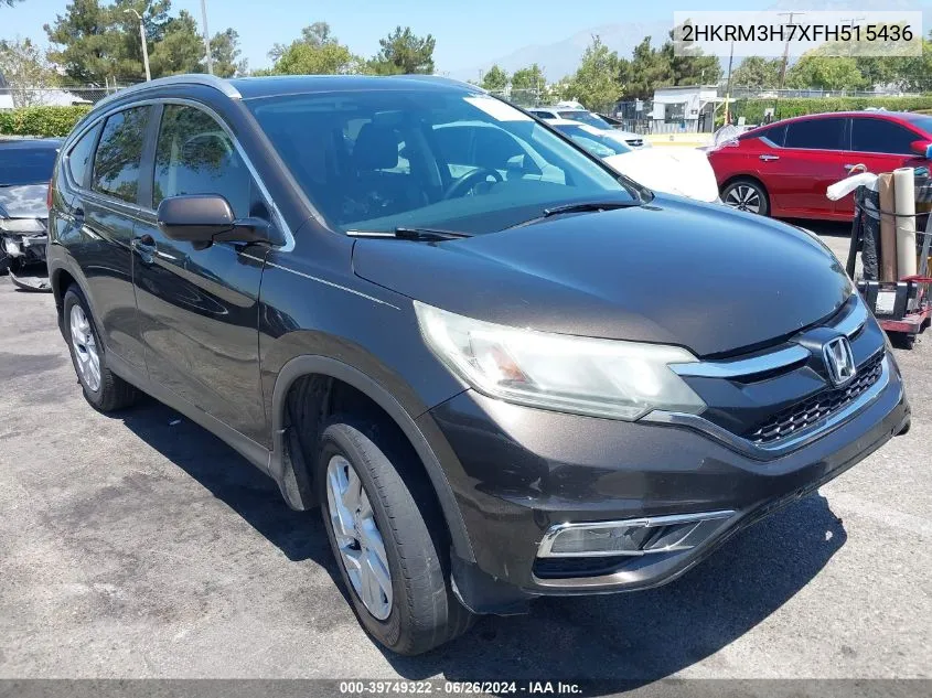 2015 Honda Cr-V Ex-L VIN: 2HKRM3H7XFH515436 Lot: 39749322