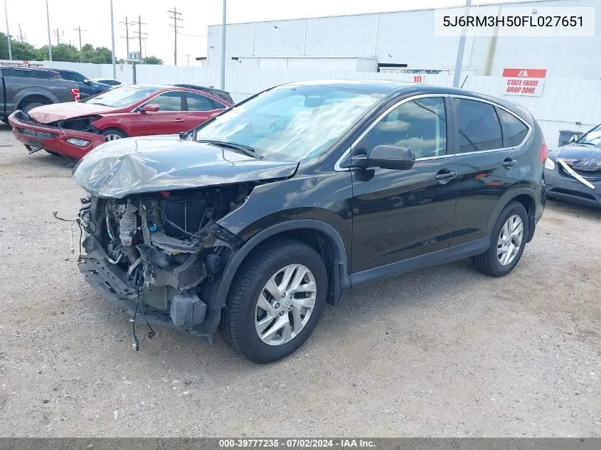 2015 Honda Cr-V Ex VIN: 5J6RM3H50FL027651 Lot: 39777235