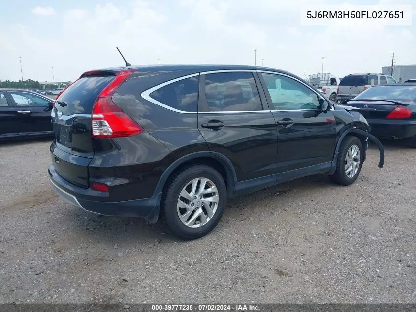 2015 Honda Cr-V Ex VIN: 5J6RM3H50FL027651 Lot: 39777235