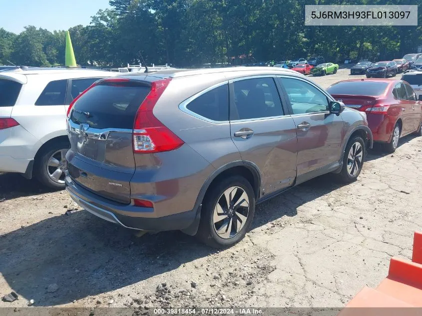 2015 Honda Cr-V Touring VIN: 5J6RM3H93FL013097 Lot: 39818454