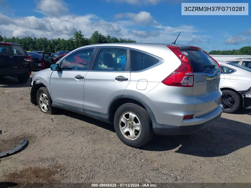 2015 Honda Cr-V Lx VIN: 3CZRM3H37FG710281 Lot: 39856525