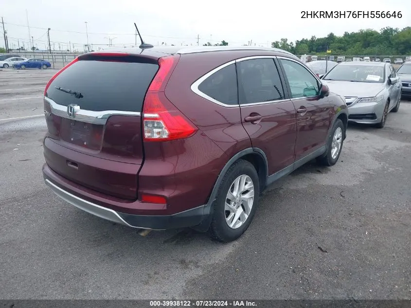 2015 Honda Cr-V Ex-L VIN: 2HKRM3H76FH556646 Lot: 39938122