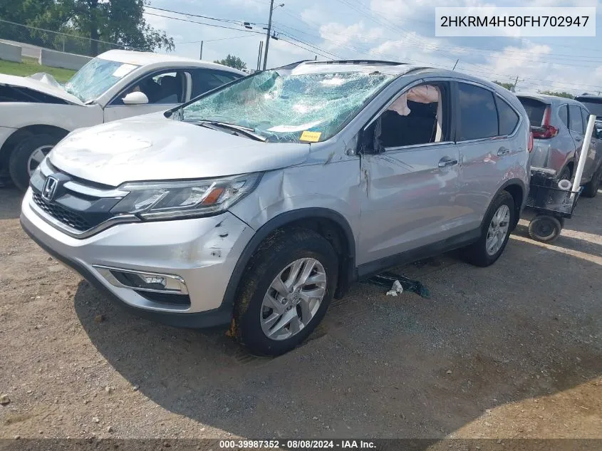 2015 Honda Cr-V Ex VIN: 2HKRM4H50FH702947 Lot: 39987352