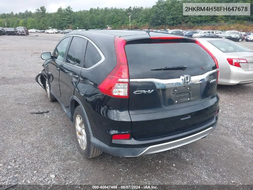 2HKRM4H58FH647678 2015 Honda Cr-V Ex