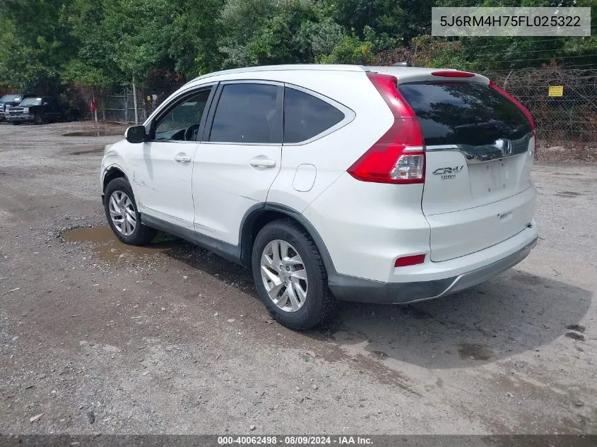 5J6RM4H75FL025322 2015 Honda Cr-V Ex-L