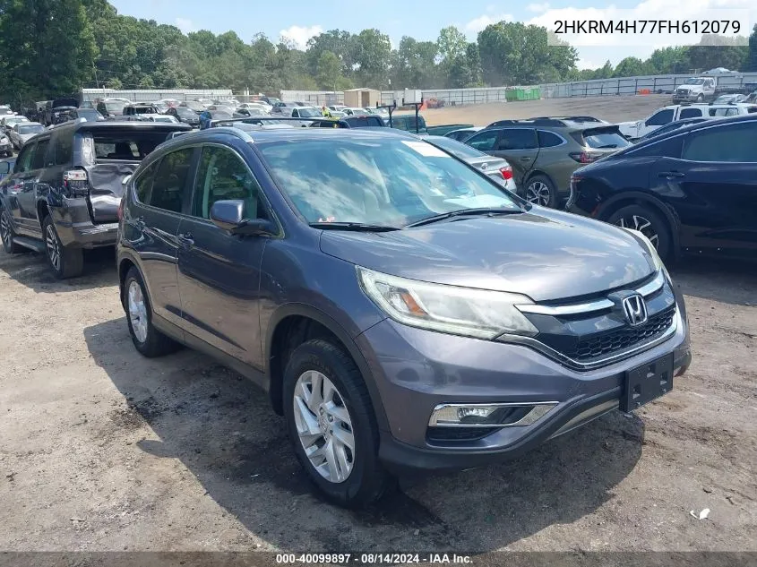 2015 Honda Cr-V Ex-L VIN: 2HKRM4H77FH612079 Lot: 40099897