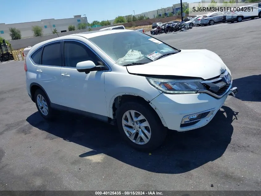 2015 Honda Cr-V Ex VIN: 5J6RM3H51FL004251 Lot: 40125435