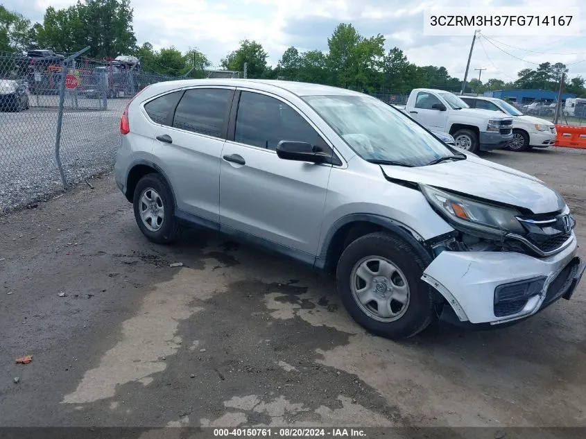 2015 Honda Cr-V Lx VIN: 3CZRM3H37FG714167 Lot: 40150761