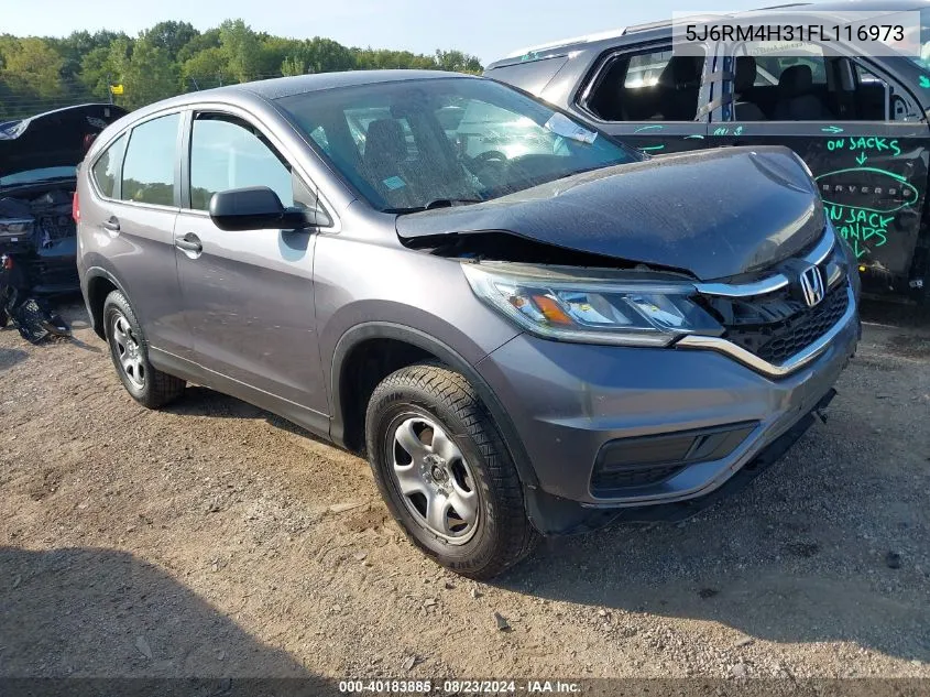 2015 Honda Cr-V Lx VIN: 5J6RM4H31FL116973 Lot: 40183885