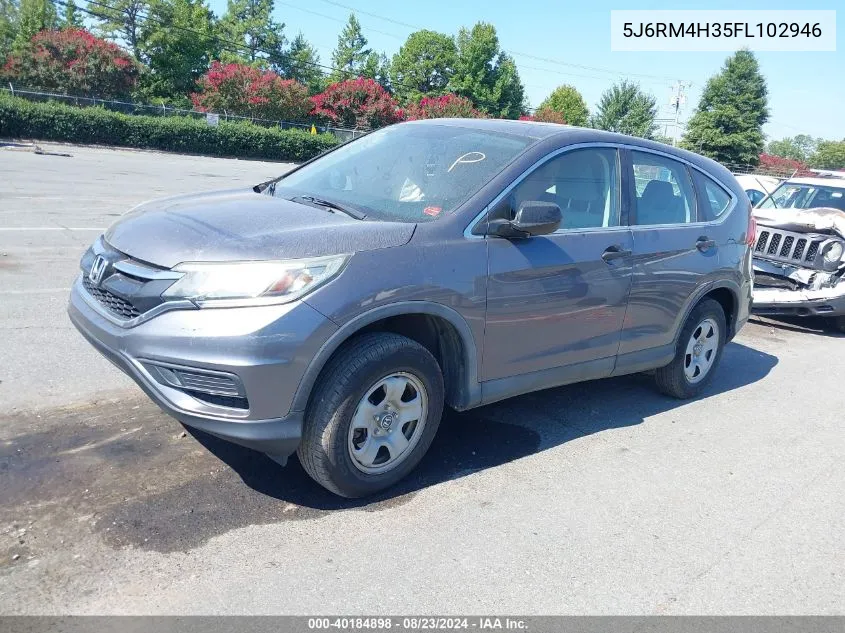 5J6RM4H35FL102946 2015 Honda Cr-V Lx