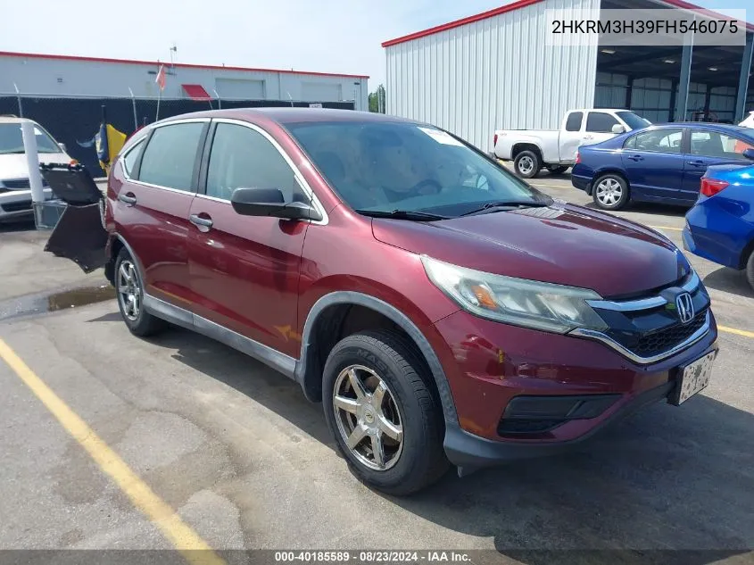 2015 Honda Cr-V Lx VIN: 2HKRM3H39FH546075 Lot: 40185589