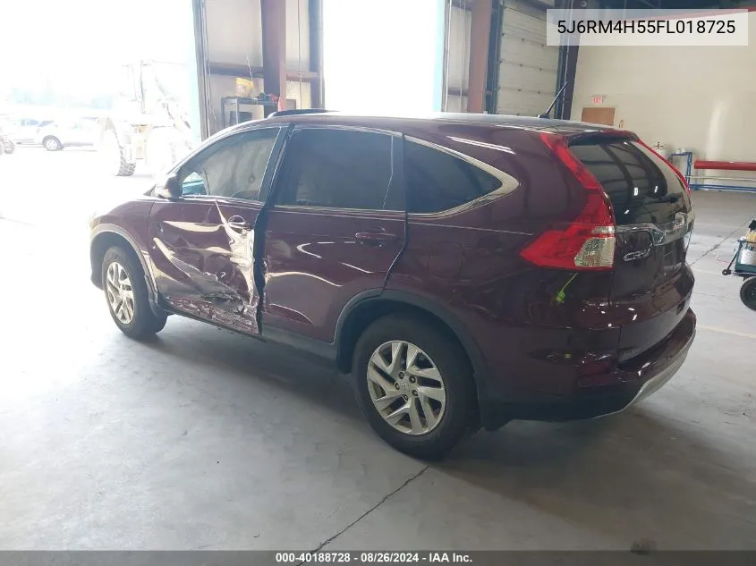 2015 Honda Cr-V Ex VIN: 5J6RM4H55FL018725 Lot: 40188728