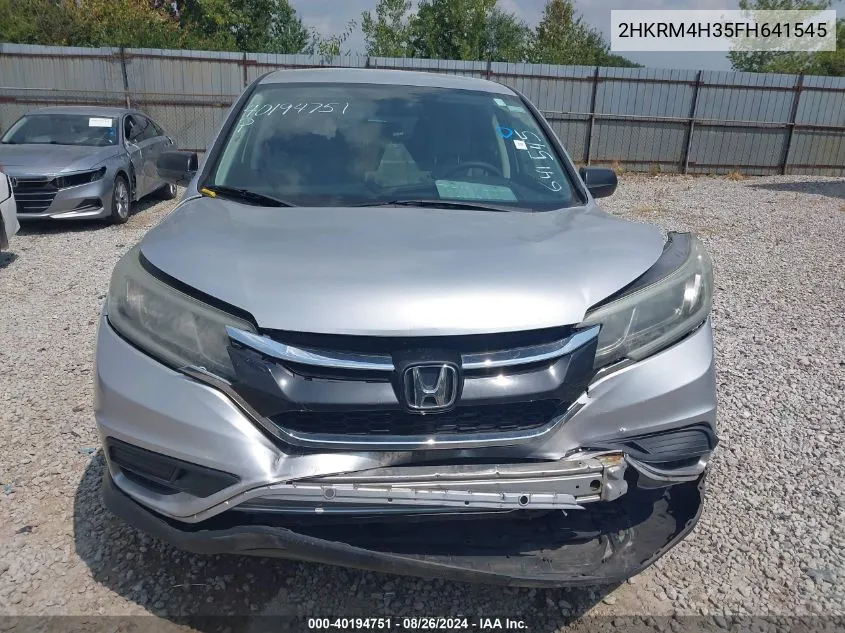 2015 Honda Cr-V Lx VIN: 2HKRM4H35FH641545 Lot: 40194751