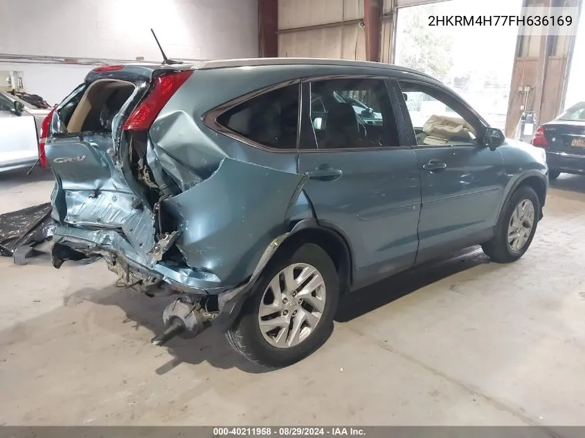 2HKRM4H77FH636169 2015 Honda Cr-V Ex-L