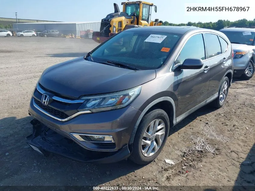 2015 Honda Cr-V Ex VIN: 2HKRM4H55FH678967 Lot: 40222633