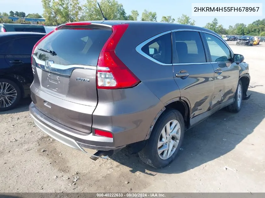 2HKRM4H55FH678967 2015 Honda Cr-V Ex