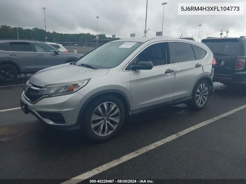 2015 Honda Cr-V Lx VIN: 5J6RM4H3XFL104773 Lot: 40229467