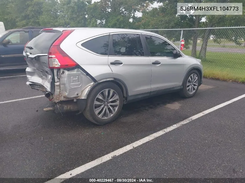 2015 Honda Cr-V Lx VIN: 5J6RM4H3XFL104773 Lot: 40229467