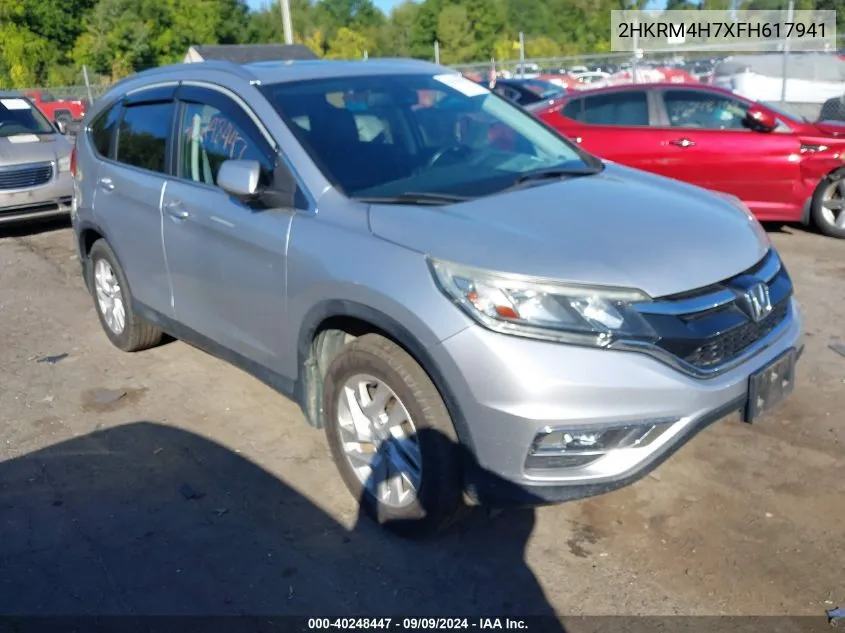 2015 Honda Cr-V Ex-L VIN: 2HKRM4H7XFH617941 Lot: 40248447